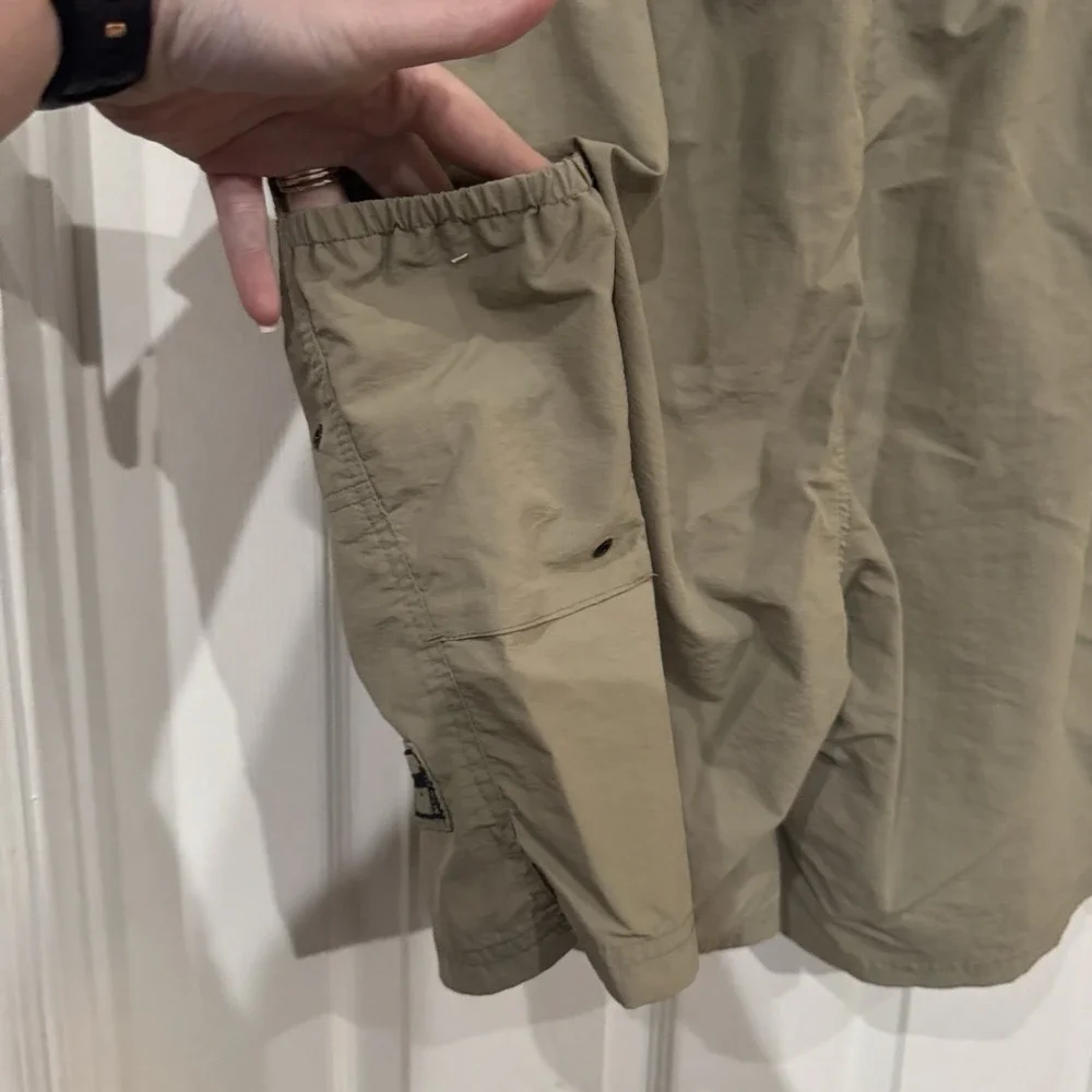 Hook‎ & Tackle Swim Trunks Mens 2x Khaki Elastic Waist Fishing Outdoors Lined